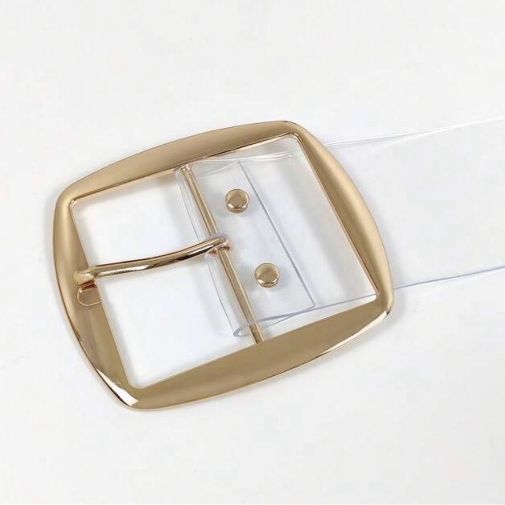 1pc Transparent PVC Wide Belt - Picture 5 of 6